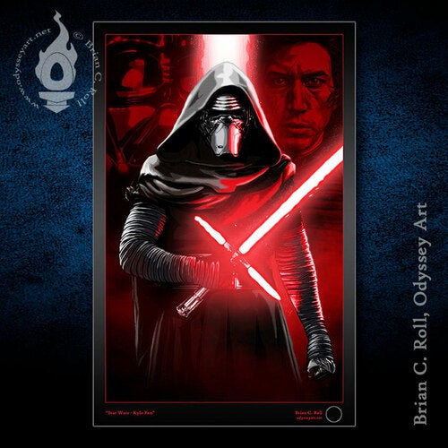 Kylo Ren Wall art prints | Odyssey Art | Art of Brian C