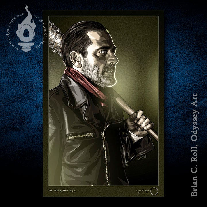 TWD Negan | Odyssey Art | Art of Brian C. Roll | Odyssey Art