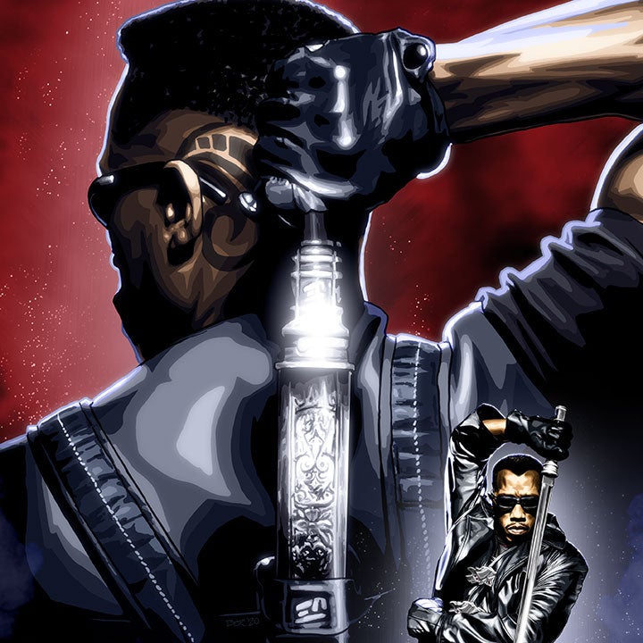 Wesley Snipes Blade | Odyssey Art | Art of Brian C. Roll | Odyssey Art: The  Pop-Culture Art of Brian C. Roll